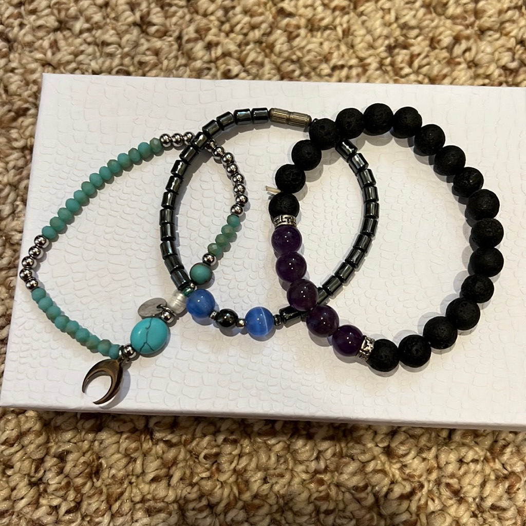 Three Beaded Bracelets